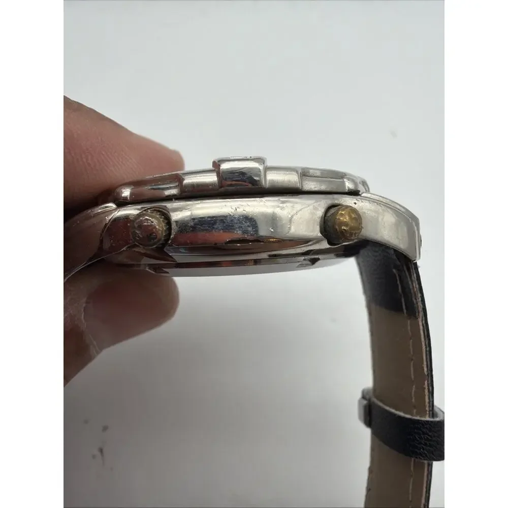 Quiksilver QS2703 Silver Dial Analog/Digital Surfer Style Watch 165f/New Battery